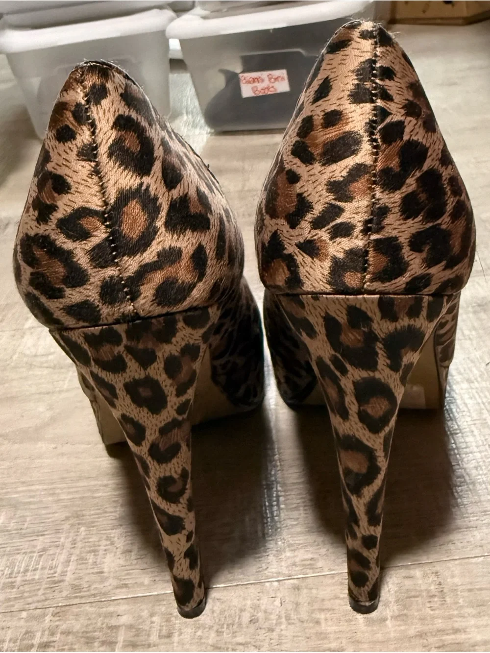 City Streets Leopard-Print Platform Pumps - Brown & Black
